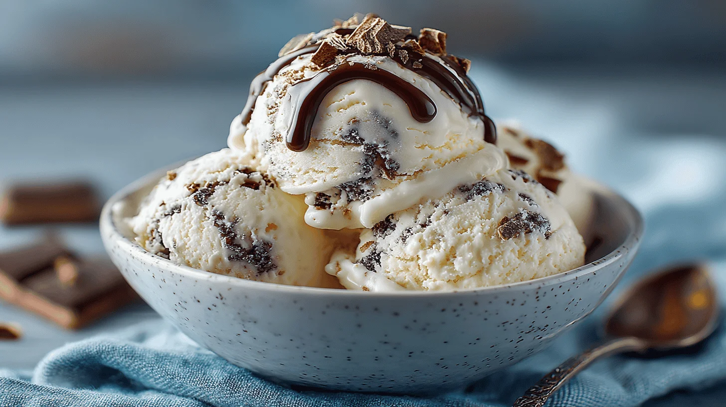 Chocolate Fudge Fantasy: Rich, dark chocolate ice cream infused with decadent fudge swirls, perfect for satisfying any chocolate craving.