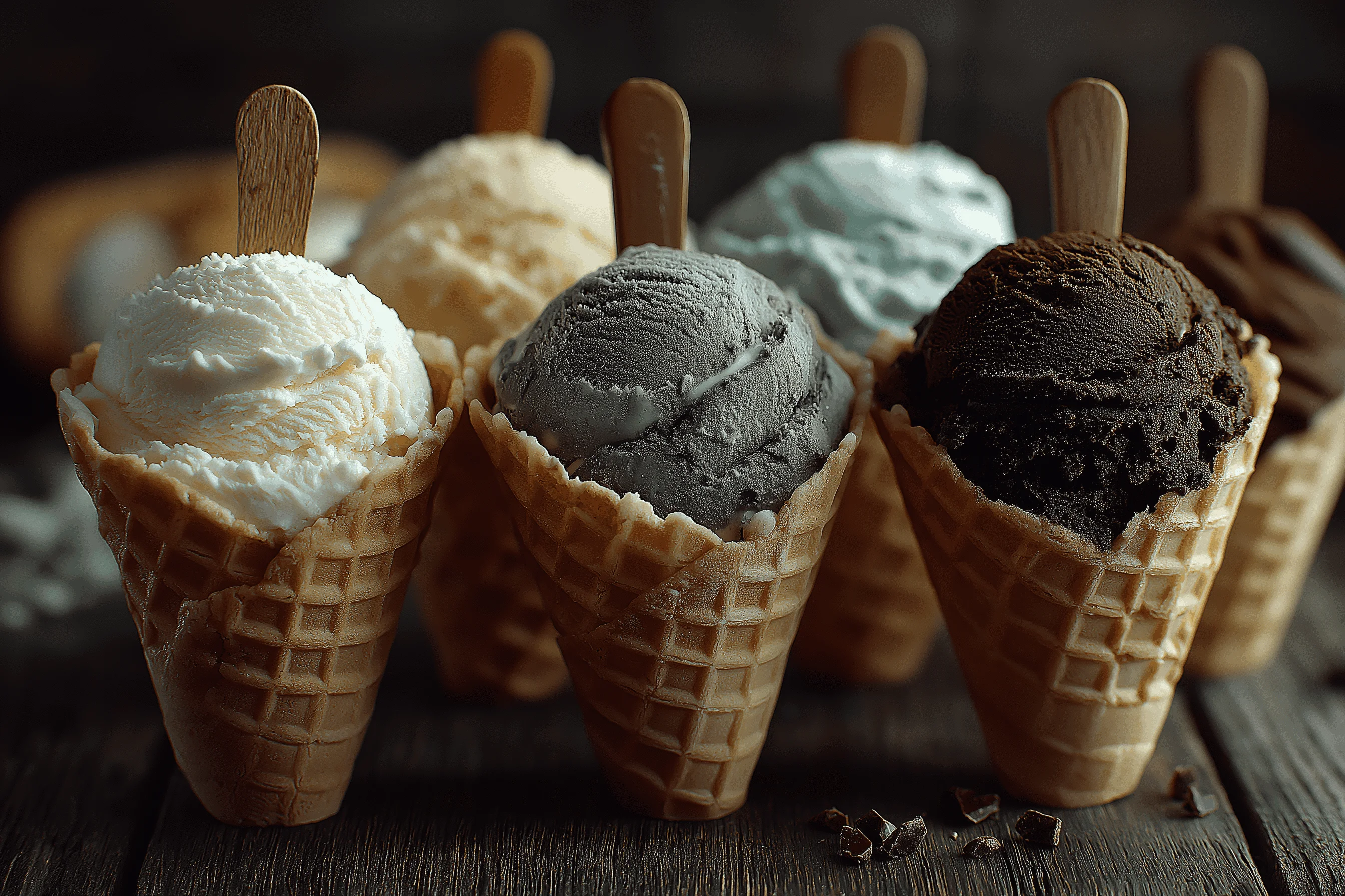 Mint Chip Marvel: A refreshing blend of cool mint and crunchy chocolate chips, offering a delightful contrast of flavors and textures.